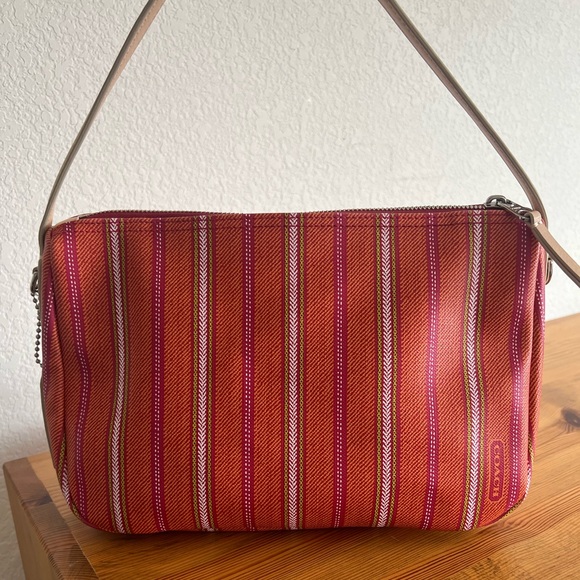 Coach Legacy Stripe Convertible Purse - Picture 14 of 14